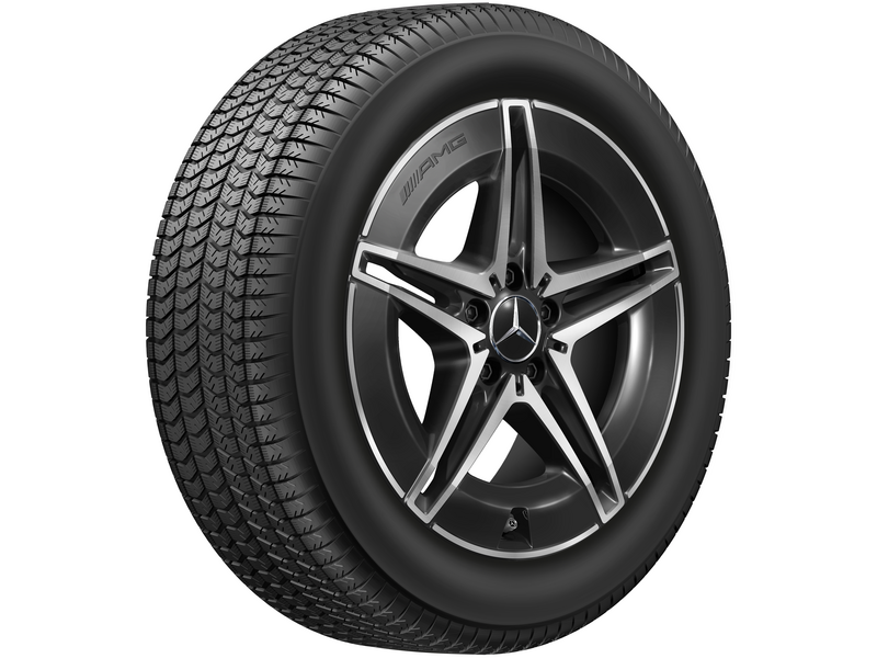 Cerchio AMG a 5 doppie razze, nero lucido, Goodyear, UltraGrip Performance G1 MO, 225/45 R18 95H XL, invernale, Q440141410610