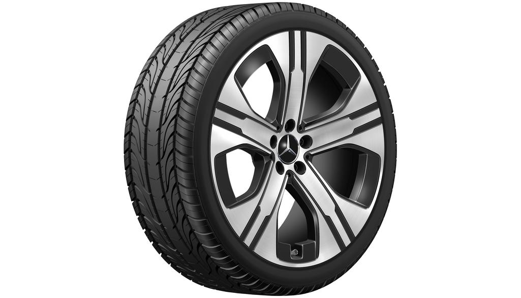 Cerchio a 5 fori, nero lucido, Goodyear, UltraGrip Performance + MO, 265/40 R21 105H XL, invernale, Q440301410390