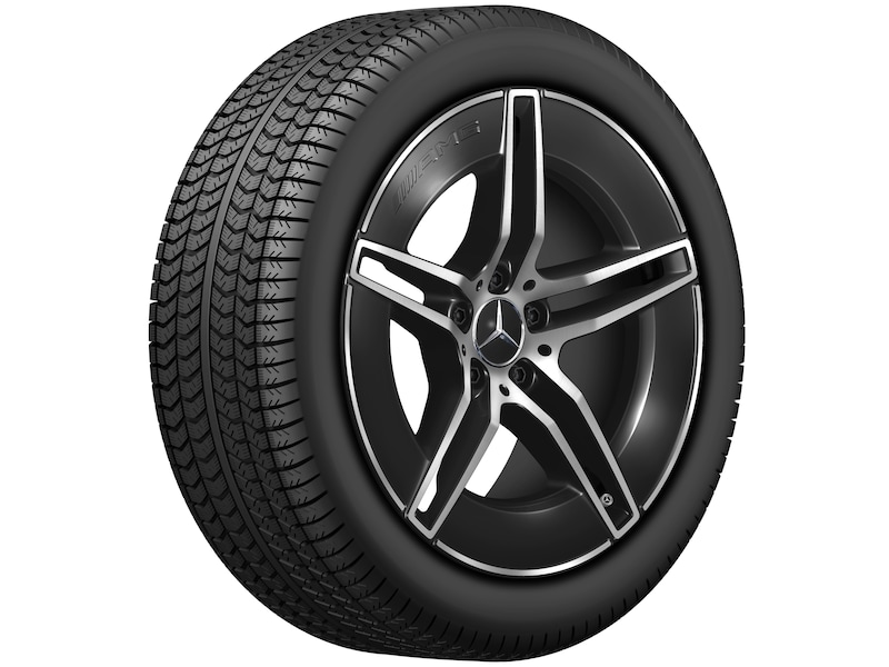 Cerchio AMG a 5 doppie razze, nero lucido, Michelin e Primacy MO, 275/40 R19 105Y XL, estivo, Q440241510170