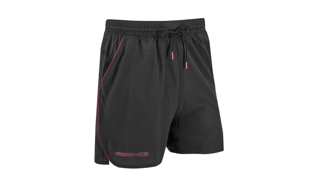 Pantaloni sportivi AMG da uomo, nero / rosso, B66959536