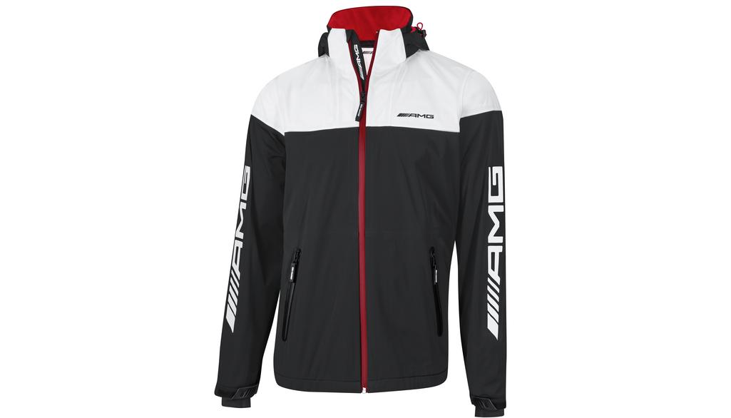 Giacca softshell AMG da uomo, bianco / nero, B66959302