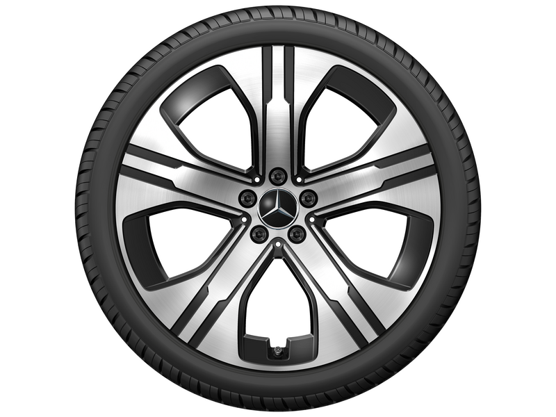 Cerchio a 5 fori, nero lucido, Goodyear, UltraGrip Performance + MO, 265/40 R21 105H XL, invernale, Q440301410380