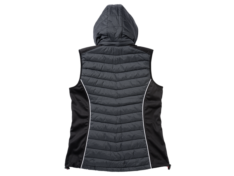 Gilet da donna AMG, grigio selenite / nero / rosso, B66958563