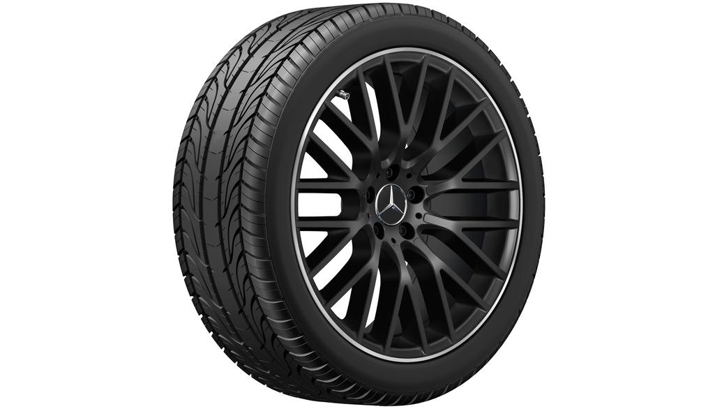 Cerchio a Y nero opaco flangia lucida, Bridgestone, Blizzak LM001 MO-S, 255/40 R20 101V XL, Inverno, Q440141911270