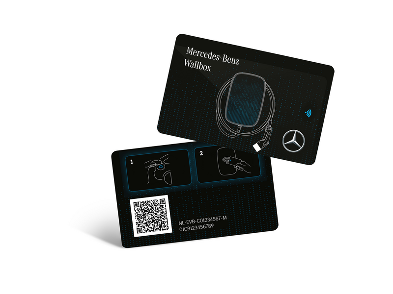 Scheda RFID per Wallbox Mercedes-Benz (ad es. Classe S/ smart/ GLC), nero, A0009056519