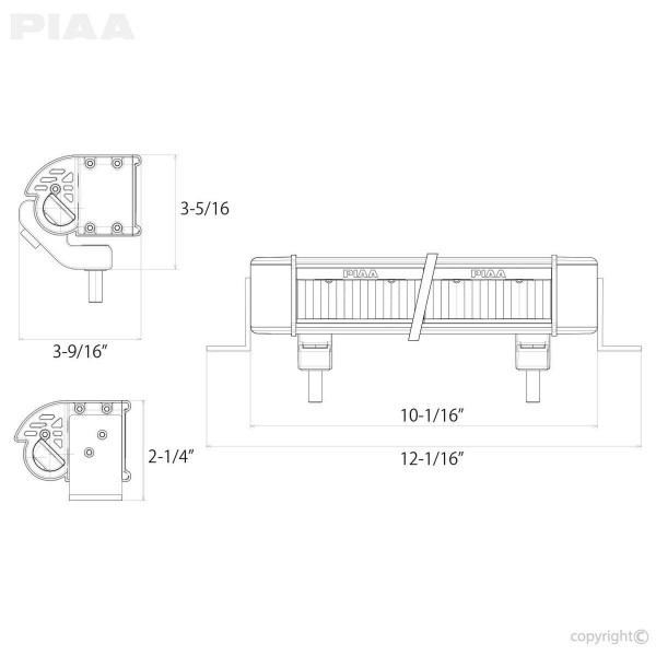 PIAA LED LightBar RF10 di guida, Sprinter / G-Class/Vito, D4x4-PIAABAR10S.XYZ.1000