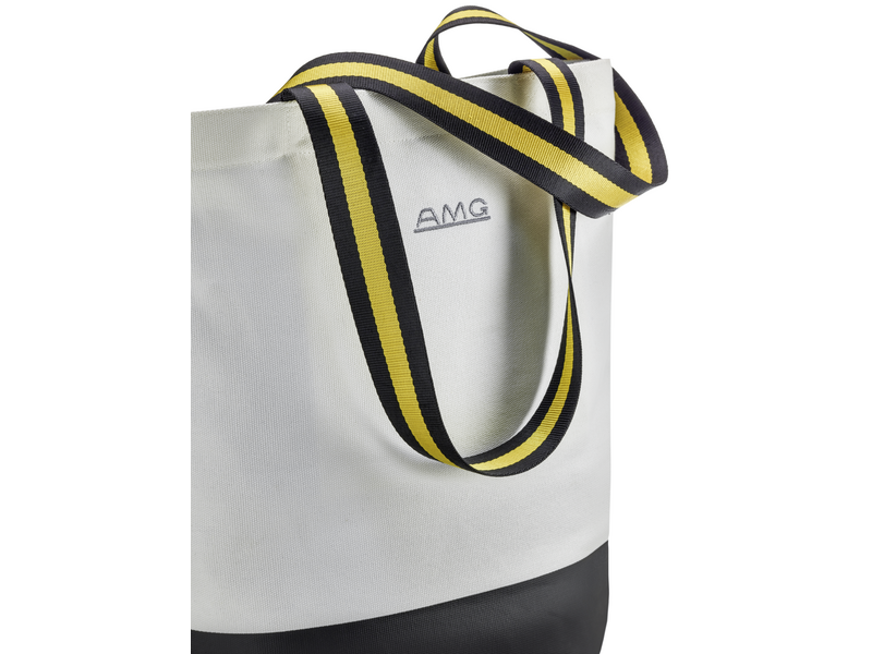 Borsa shopping AMG, bianco sporco / nero, B66959343