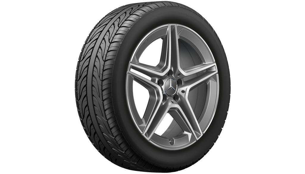 Cerchio AMG a 5 doppie razze in grigio tantalio lucido, Bridgestone, Blizzak LM001 MO, 235/50 R19 99H, invernale, Q440141911360G12020