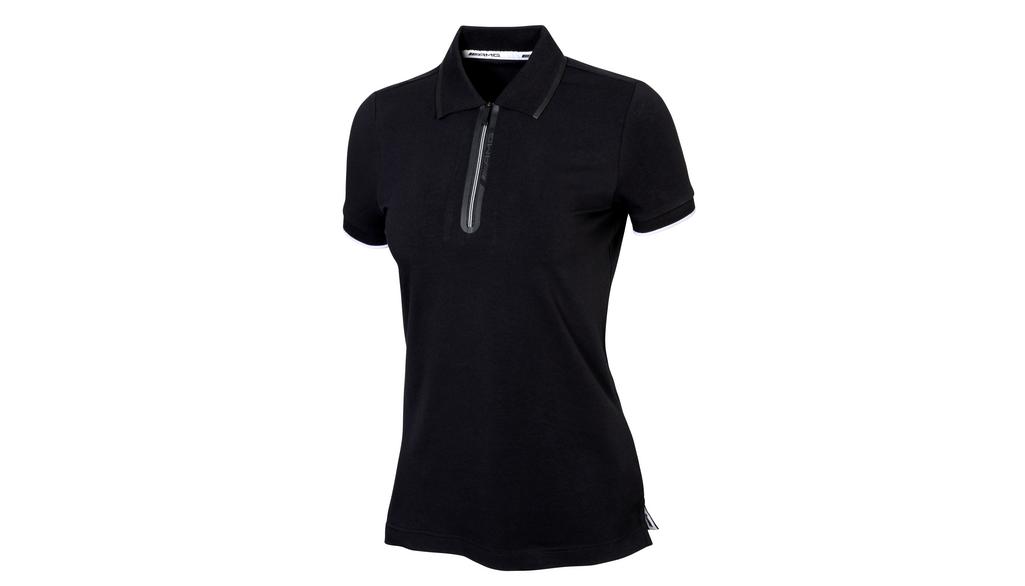 Polo AMG da donna, bianco / nero, B66958728