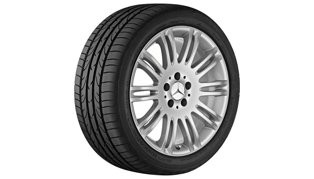 Cerchio a 10 doppie razze, 45,7 cm (18"), Classe E, 265/35 R18/, argento titanio, B66474510