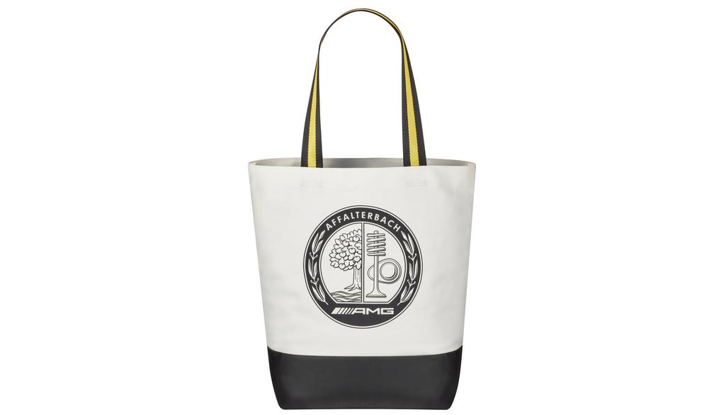 Borsa shopping AMG, bianco sporco / nero, B66959343