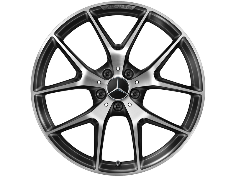 Cerchio a raggi incrociati AMG, nero lucido, Dunlop, Winter Sport 5 SUV MO, 285/40 R20 108V XL, Inverno, Q440301210470G1