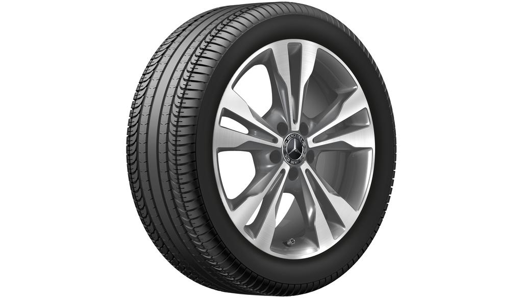 Cerchio a 5 doppie razze Tremolit metallizzato lucido, Michelin, Pilot Alpin PA4 MO, 245/45 R18 100V XL, Inverno, Q44019151020A