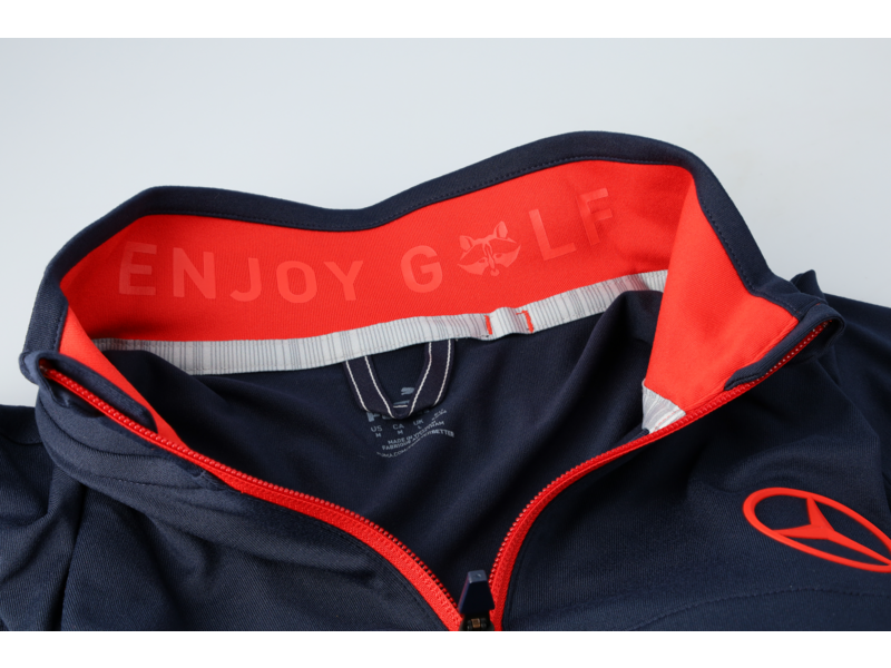 Maglia da golf da uomo, navy / rosso, B66450437