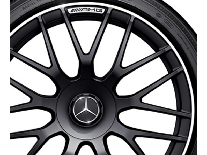 Cerchio forgiato AMG a razze incrociate, 48,3 cm (19 pollici), bordatura alta, Classe C, 265/35 R19/, nero opaco, A20540118007X71