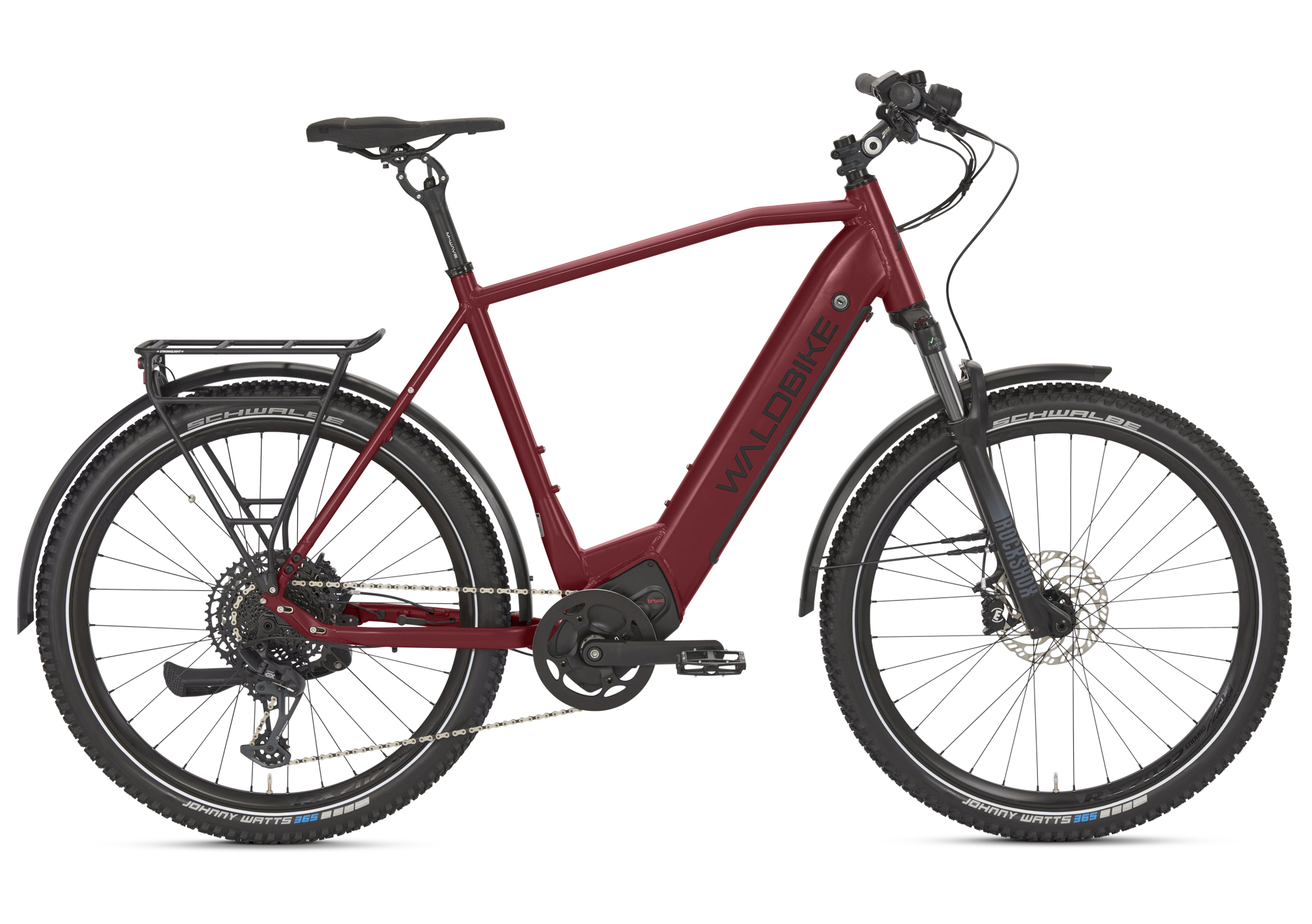 Sorbus Trekking E-Bike "L", City SUV rosso prugna, WB-10022023.002.3