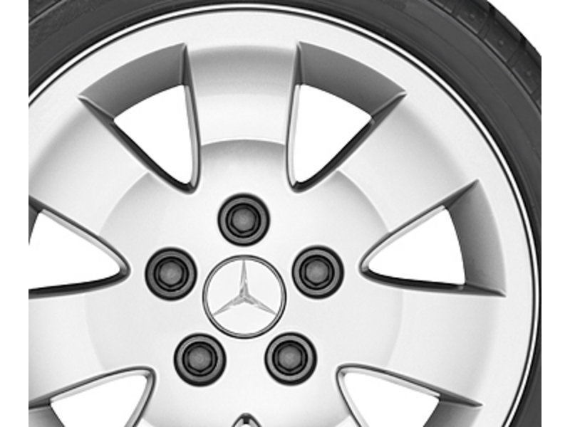 Cerchio a 7 razze, 38,1 cm (15 pollici), Citan/eCitan, 195/65 R15/, color argento, A4154010900