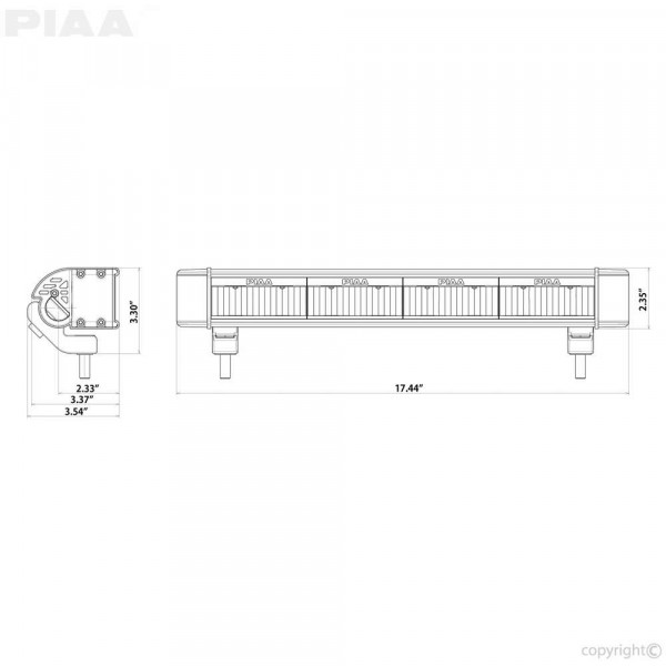 PIAA LED LightBar RF18 di guida, Sprinter / G-Class/Vito, D4x4-PIAABAR18S.XYZ.1000