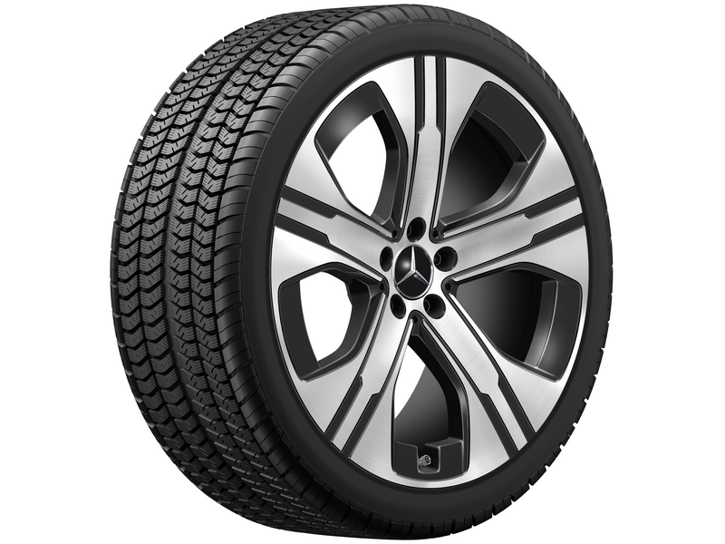 Cerchio a 5 fori, nero lucido, Goodyear, UltraGrip Performance + MO, 265/40 R21 105H XL, invernale, Q440301410380