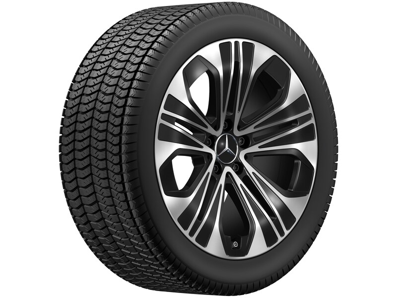 Cerchio a 5 razze, nero lucido, Continental, WinterContact TS 860 S MO, 275/40 R19 105H XL, Inverno, Q44014111360A