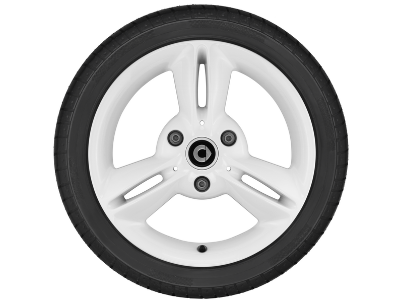 Cerchio in lega a 3 razze, 38,1 cm (15 pollici), smart, 175/55 R15/, bianco, A4514015102CD5L