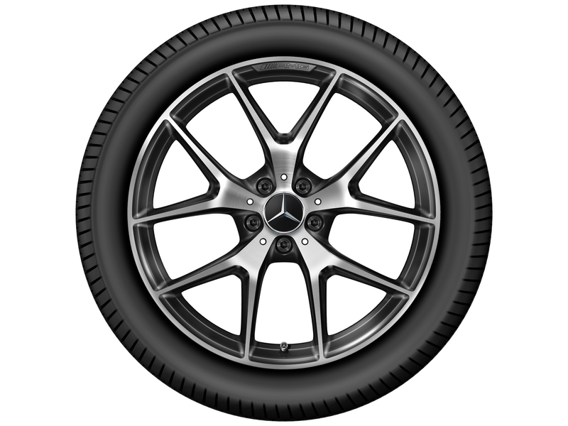 Cerchio a raggi incrociati AMG, nero lucido, Dunlop, Winter Sport 5 SUV MO, 285/40 R20 108V XL, Inverno, Q440301210470G1