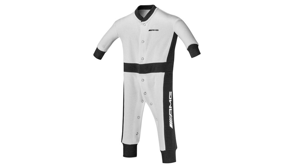 Tutina AMG per bambino, bianco / nero, B66959636