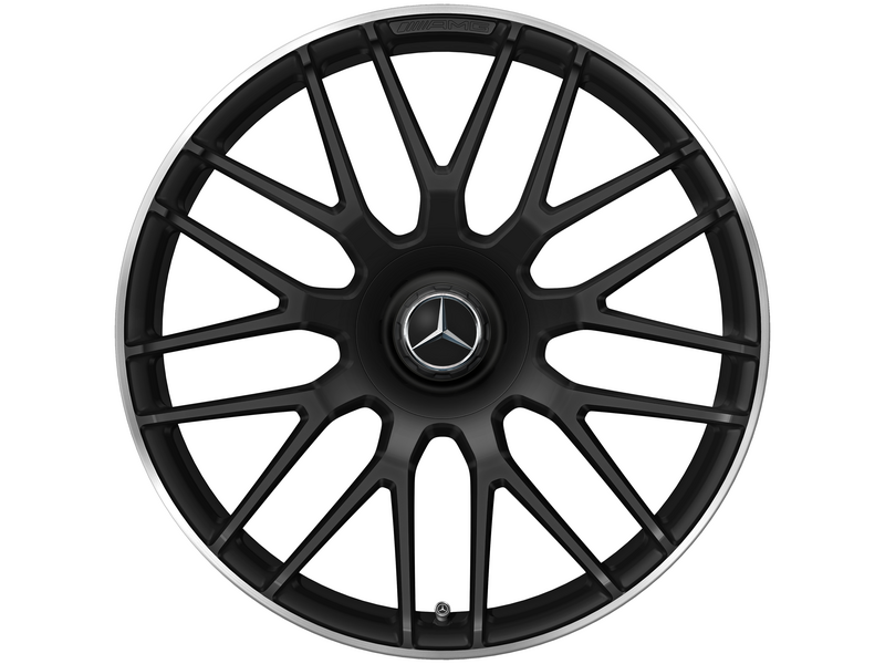 Cerchio forgiato AMG a razze incrociate, 48,3 cm (19 pollici), bordatura alta, Classe C, 265/35 R19/, nero opaco, SALEA20540118007X71