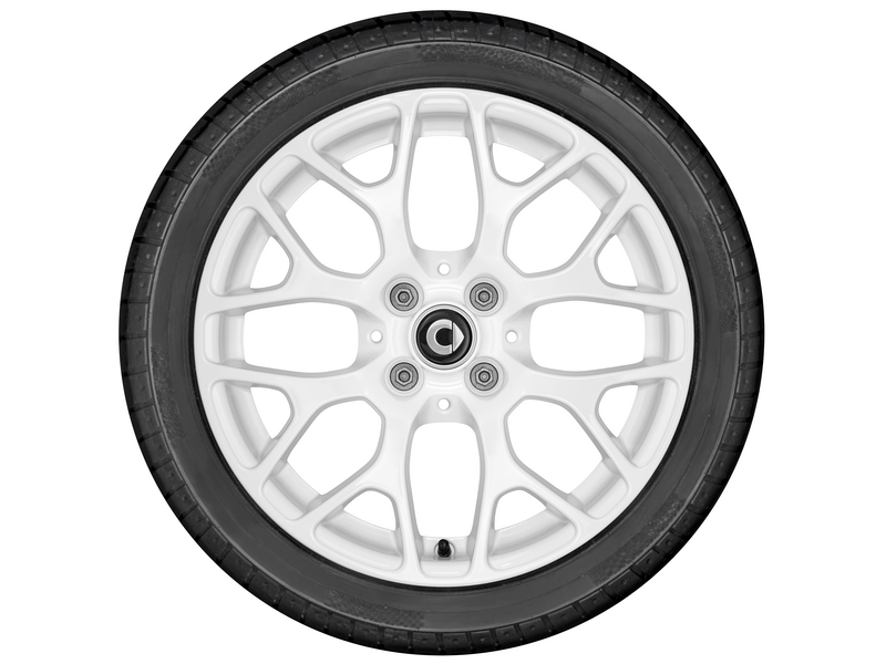 Cerchio in lega a 8 razze, 40,6 cm (16 pollici), smart, 205/45 R16/, bianco, A4534013001