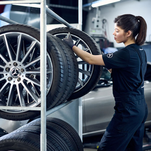 MERCEDES-BENZ WERKSTATT SERVICE REIFENLAGERUNG