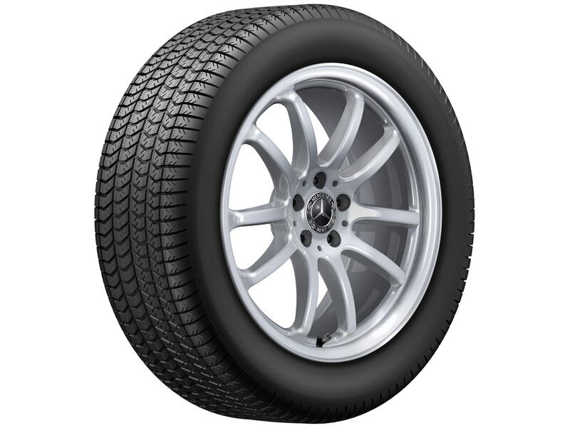 Ruota a più razze verniciata in argento vanadio, Goodyear, UltraGrip Performance + MO, 235/55 R19 105H XL, Inverno, Q440141411020G1