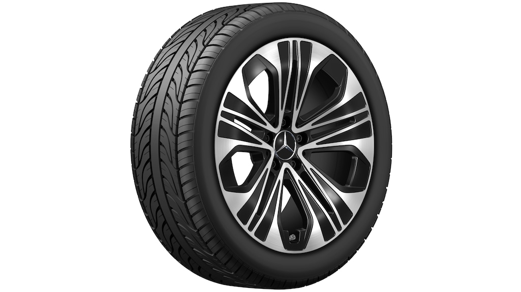 Cerchio a 5 razze, nero lucido, Continental, WinterContact TS 860 S MO, 245/45 R19 102H XL, invernale, Q44014111359A