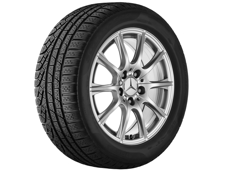 Cerchio a 10 razze, argento vanadio, Bridgestone, BLIZZAK LM-32 MO, 205/60 R16 92H, invernale, Q440141910680G12020