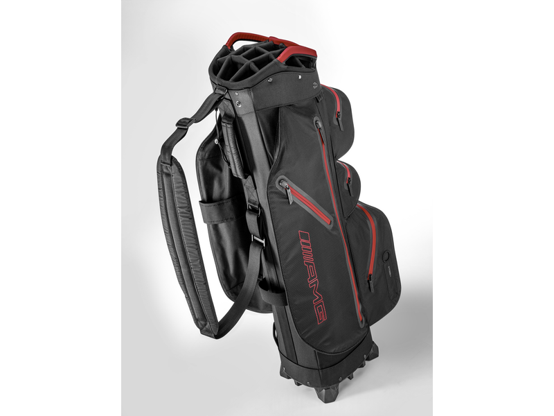 Borsa AMG per carrello da golf, nero / rosso, B66450459