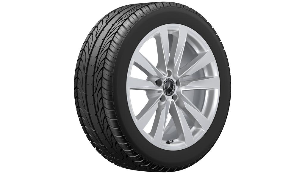 Cerchio a 5 razze doppie, argento vanadio, Pirelli, W SottoZero 3 MO, 255/45 R19 104V XL, invernale, Q440141714680G2