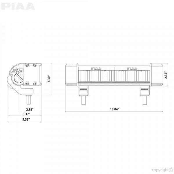 PIAA LED LightBar RF10 di guida, Sprinter / G-Class/Vito, D4x4-PIAABAR10S.XYZ.1000