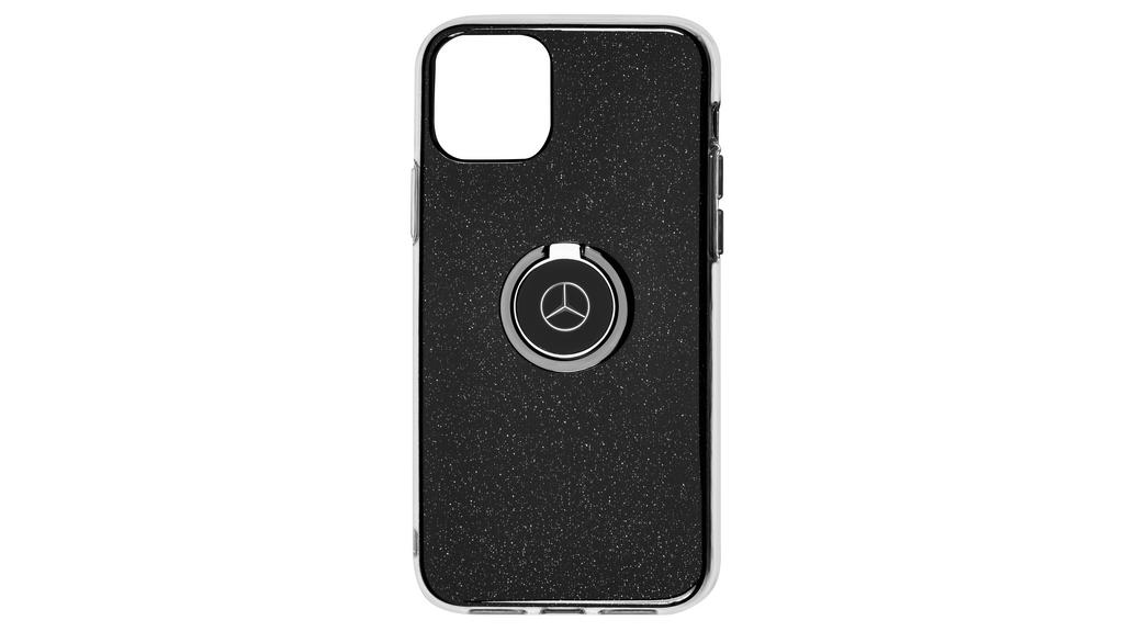 Custodia per iPhone® 11 con anello, trasparente/nero, B66959097