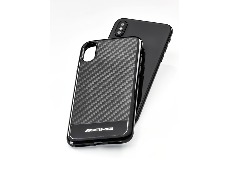 Custodia AMG per iPhone® X/iPhone® XS, carbonio/nero, B66953702