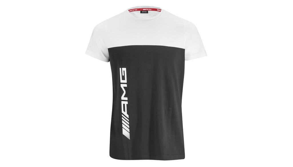 T-shirt AMG da uomo, bianco / nero, B66959441