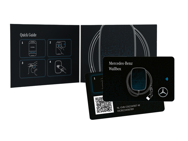 Scheda RFID per Wallbox Mercedes-Benz (ad es. Classe S/ smart/ GLC), nero, A0009056519